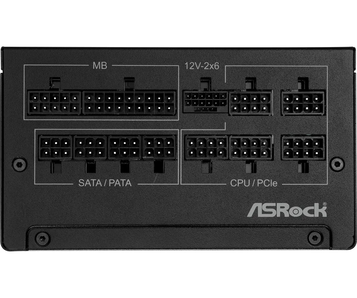 Asrock SL-1000G, 1000W, 80 Plus GOLD, Fully Modular PSU, Japanese Capacitors, 2x EPS 12V CPU(4+4pin), 1x PCIe5.1 (12+4pin), 3x PCIe (6+2pin), 3x 4-pin connectors, 9x SATA, OCP, SCP, OVP, UVP, OTP, OPP protections, 135 mm Axial Fan, ATX 3.1 - image 3