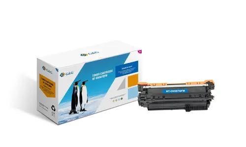 Cartuș toner, G&G NT-CH507QFM, Magenta – compatibil cu HP CE403A (507A), Color LaserJet Enterprise 500 M551 - 1