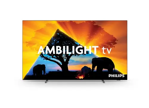 Телевизор, Philips 55OLED769/12 , 55" UHD 4K OLED 120Hz Ultra-low lag, 3840x2160, DVB-T/T2/T2-HD/C/S/S2, Ambilight 3, HDR10+, Titan OS, Dolby Vision, Atmos, DTS Play-Fi, P5 Perfect/Al, BT 5.2, 4*HDMI, G-Sync, VRR, Free Sync, 2* USB, 802.11ac, Lan, 20W RMS