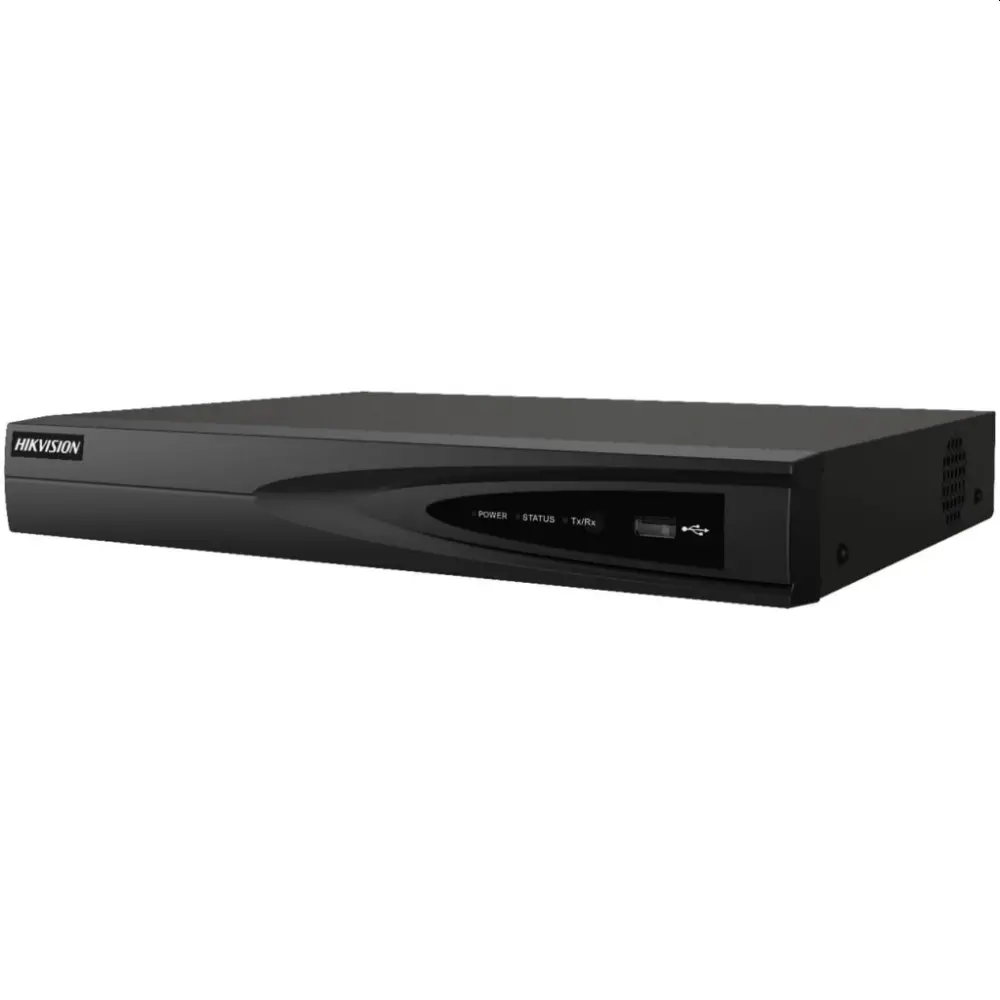 Καταγραφικό, HikVision Network recorder, 16 κάμερες IP, έως 8 MP (4x1080p/1x4K), H.265, 1 SATA HDD έως 8TB, 2 USB, 100Mbit; Είσοδος βίντεο: HDMI 4K