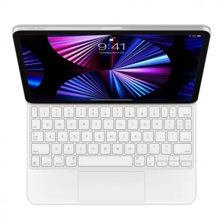 Клавиатура, Apple Magic Keyboard for iPad Air (4/5th gen) and iPad Pro 11 (3/4th gen) - Bulgarian - White