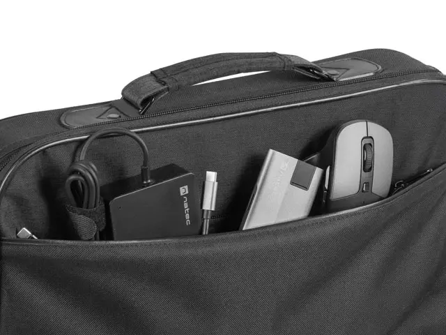 Чанта, Natec Laptop Bag Impala 2 15.6", Onyx Black - image 3