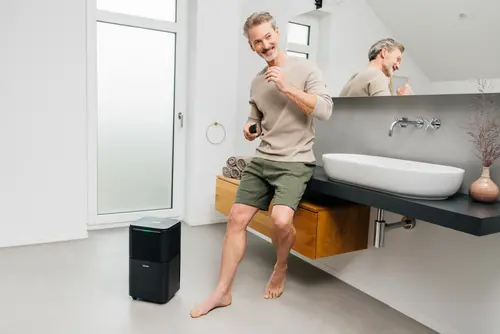 Влагоабсорбатор, Beurer LE 150 Air Dehumidifier, up to 12 litre/day; rooms  30 m2 (72 m3); Laundry drying function; Removable tank: 2.0 l; Automatic mode; Night mode; Timer;  2 fan levels; Environmentally friendly refrigerant R290 - image 10