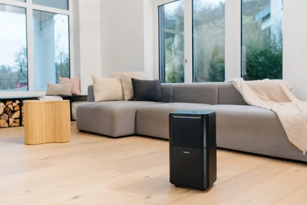 Влагоабсорбатор, Beurer LE 150 Air Dehumidifier, up to 12 litre/day; rooms 30 m2 (72 m3); Laundry drying function; Removable tank: 2.0 l; Automatic mode; Night mode; Timer; 2 fan levels; Environmentally friendly refrigerant R290 - image 13