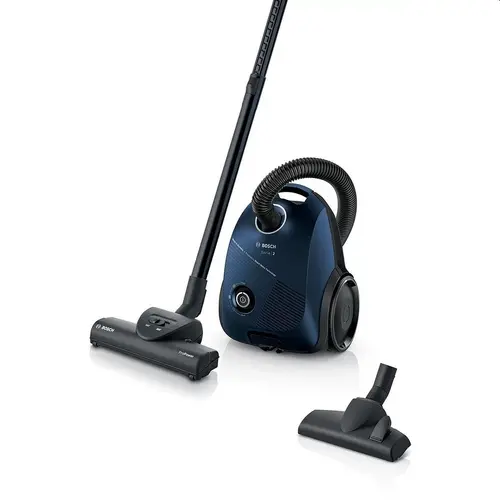 Ηλεκτρική σκούπα, Bosch BGBS2BU1T, με σακούλα 3.5 l, Series 2, 850W, 80 dB(A), μπλε Ηλεκτρική σκούπα, Bosch BGBS2BU1T, με σακούλα 3.5 l, Series 2, 850W, 80 dB(A), μπλε