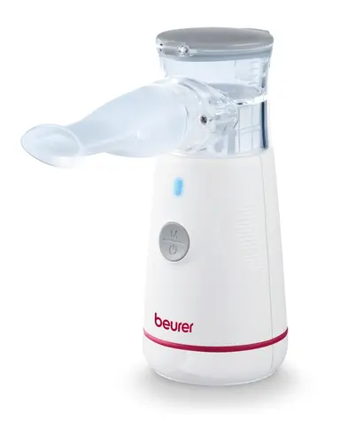 Συσκευή εισπνοών, Beurer IH 47 Nebuliser, τεχνολογία δονούμενης μεμβράνης, μικρή και ελαφριά· αθόρυβη λειτουργία· λειτουργία αυτοκαθαρισμού·