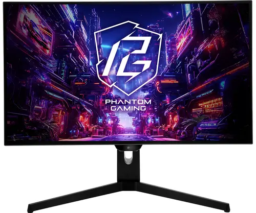 Asrock Gaming Monitor, 27" QHD(2560x1440) OLED, 240 Hz, 129% sRGB, 1 500 000:1, 16:9, 178/178, 0.03 ms, 275 nits, AMD FreeSync™, Height, Swivel, Tilt, 2x 3W Speakers, 2x HDMI 2.0, 2x DP 1.4, 3x USB 3.2, 1x USB-C 1x Audio (3.5mm), 3Y