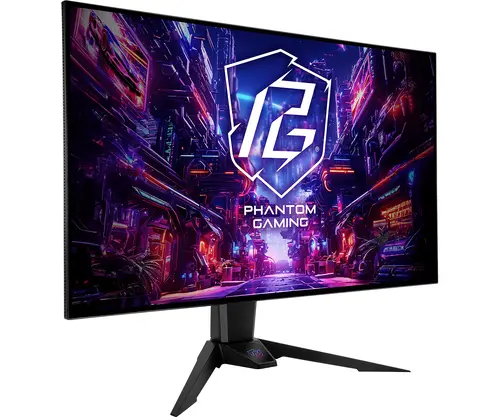 Asrock Gaming Monitor, 31.5" 4K (3840x 2160) OLED, AG, 240/480 Hz, 132% sRGB, 16:9, 1 500 000:1, 178/178, 0.03 ms, High, Swivel and Tilt adjustment, 2x 5W Speakers, 2x HDMI 2.0, 2x DP 1.2, 4x USB 3.2, 1x USB-C, 1x Audio (3.5mm), Wi-Fi antenna, 3Y - image 1