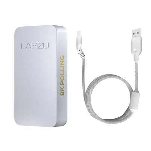Lamzu receptor pentru mouse 8K DONGLE - Alb - 1