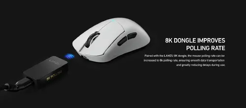 Lamzu δέκτης για ποντίκι 8K DONGLE - Μαύρο - 7