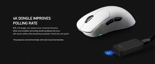 Lamzu професионална геймърска мишка THORN (4K Compatible) - Wireless Gaming Mouse - Black - image 7