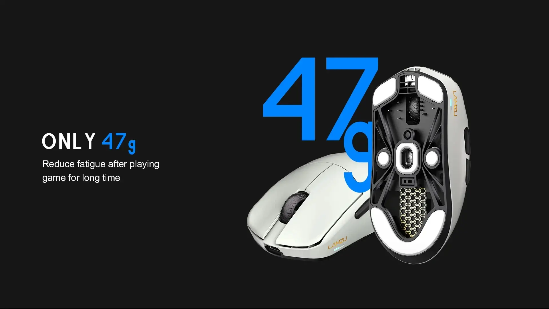 Lamzu mouse profesional de gaming MAYA X 8K - mouse wireless de gaming - alb - image 10