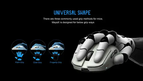 Lamzu професионална геймърска мишка MAYA X 8K - Wireless Gaming Mouse - White - image 13