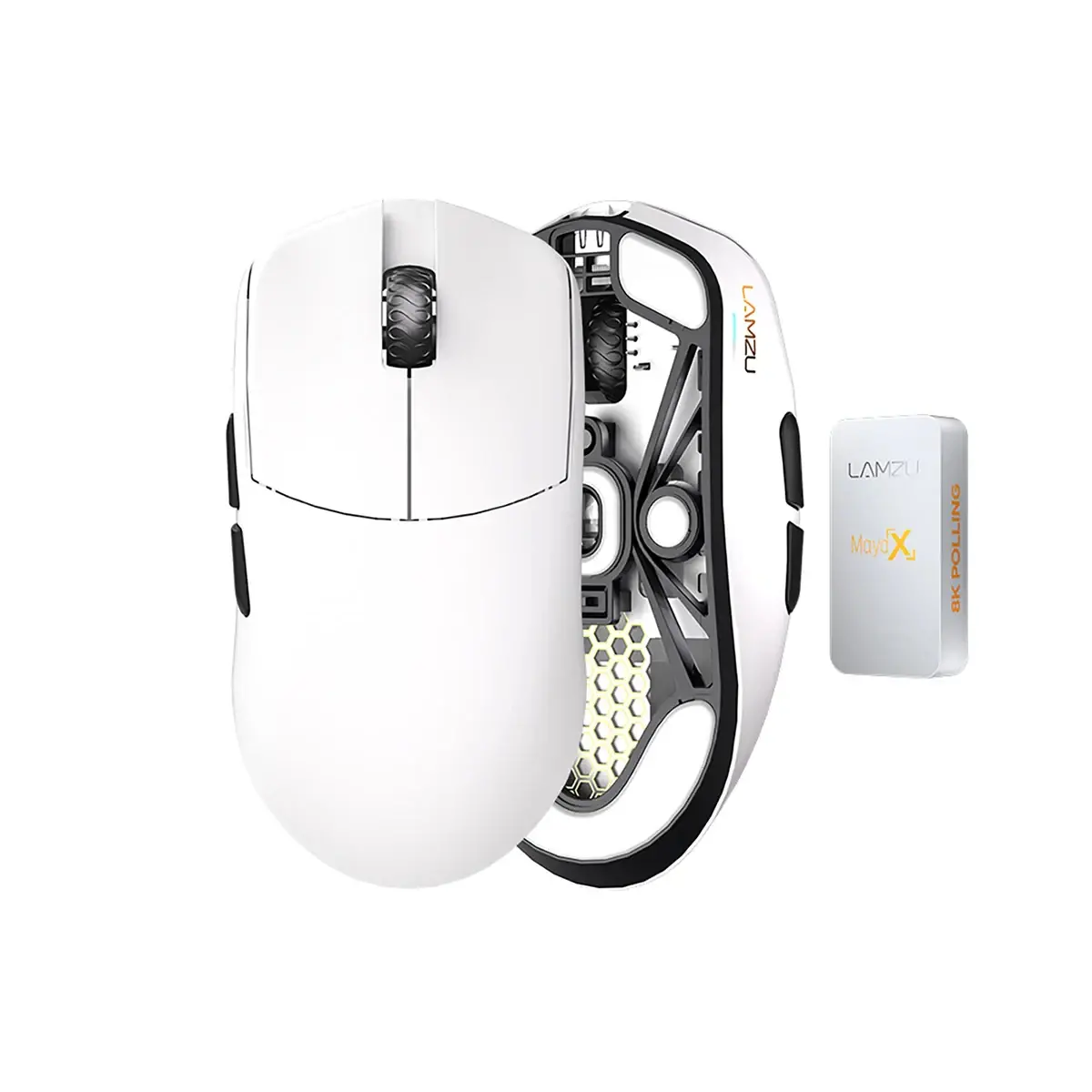 Lamzu επαγγελματικό gaming ποντίκι MAYA X 8K - ασύρματο gaming ποντίκι - λευκό - image 2