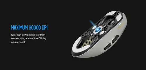 Lamzu професионална геймърска мишка MAYA X 8K - Wireless Gaming Mouse - White - image 7