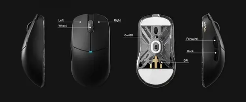 Lamzu професионална геймърска мишка ATLANTIS OG V2 4K - Wireless Gaming Mouse - Black - image 13