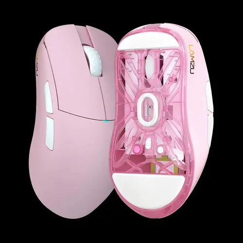 Lamzu професионална геймърска мишка ATLANTIS MINI [Champion Edition] 1K (8K compatible) - Wireless Gaming Mouse - Light Pink - image 4