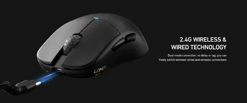 Lamzu професионална геймърска мишка ATLANTIS MINI 4K - Wireless Gaming Mouse - Charcoal Black - image 7