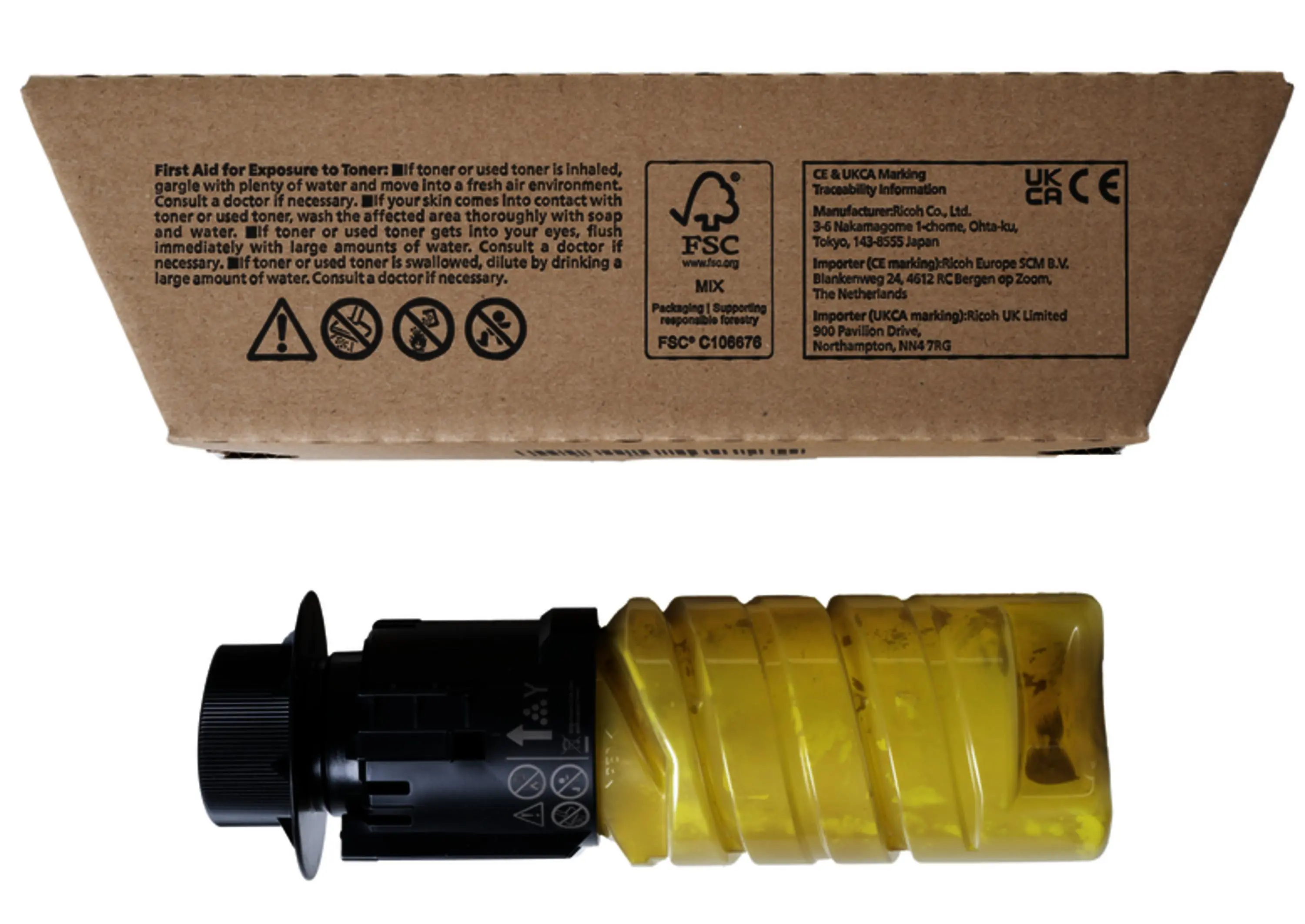 Cartuș toner Ricoh M C320H, 4200 copii, Pentru M C320FSE, Galben