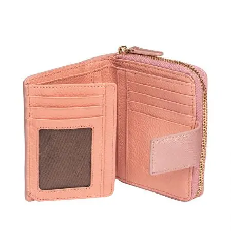 Дамски портфейл цвят розов ROSSI - image 5