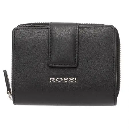 Дамски портфейл цвят черен ROSSI