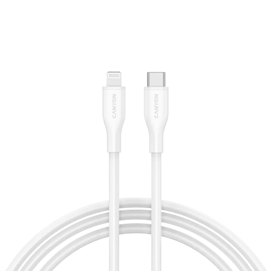 CANYON cable CLNM60 C-L 60W MFI 1m Silicon White