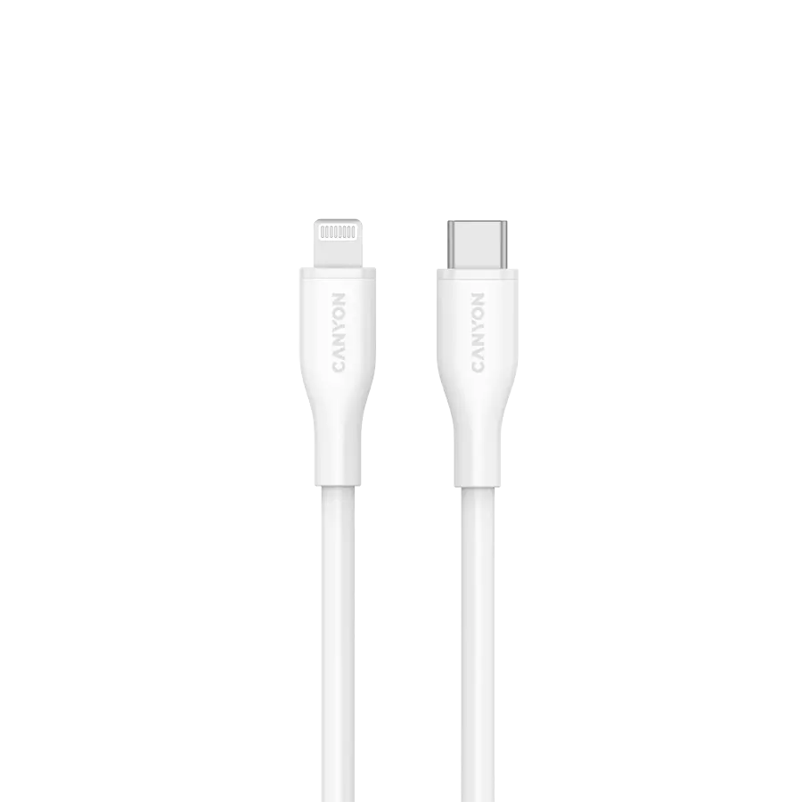 CANYON cable CLNM60 C-L 60W MFI 1m Silicon White - image 1