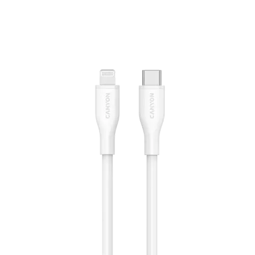 CANYON cable CLNM60 C-L 60W MFI 1m Silicon White - image 1