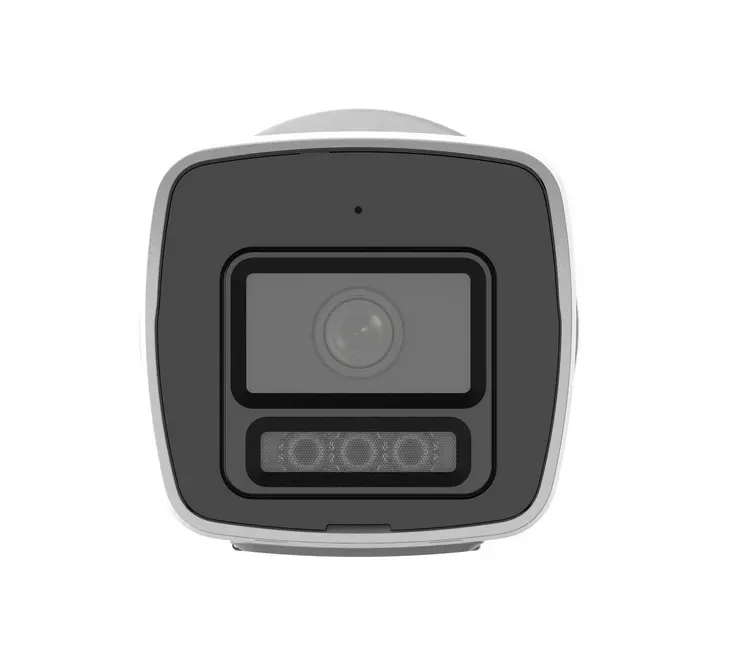 Cameră, HikVision 4 MP ColorVu cu Smart Hybrid Light cameră de rețea fixă tip bullet, 4 mm, F1.0, IR, lumină albă până la 30m, H.265+, IP67, microfon - image 1