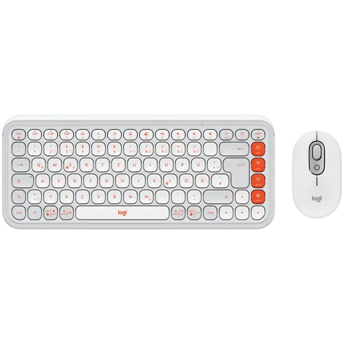 Комплект, Logitech Pop Icon Combo - White - US INT'L - BT - N/A - INTNL-973