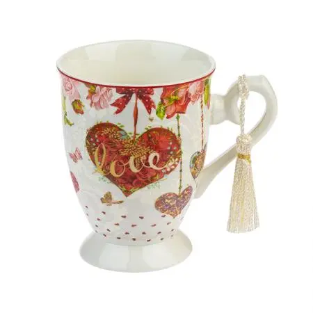 Ceașcă din porțelan pentru cafea/ceai - Inimă