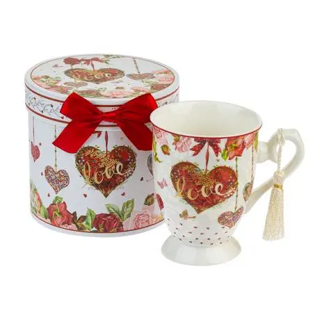 Ceașcă din porțelan pentru cafea/ceai - Inimă - 2