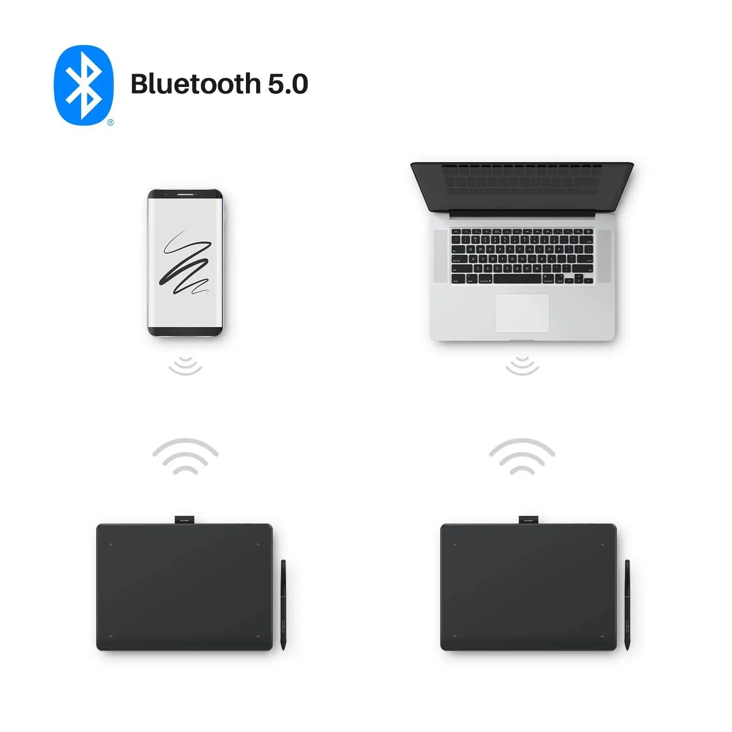 Графичен дисплей таблет HUION Inspiroy Frego М L610, Bluetooth - image 2