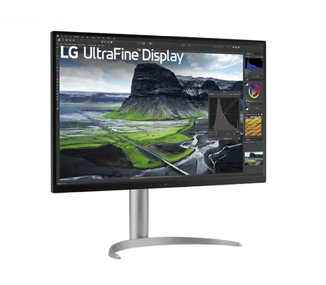 Монитор, LG 32UQ850V-W, 31.5" IPS, 5ms GtG, 2000:1, 400cd/m2, UHD 4K (3840 x 2160), FreeSync, HDR 10, DCI-P3 98%, USB Type-C (PD 90W), USB HUB, HDMI, DisplayPort, Height Adjustable, Swivel, Tilt, LG Calibration Studio, Speakers 5W x 2, Black - image 1