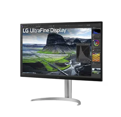 Монитор, LG 32UQ850V-W, 31.5" IPS, 5ms GtG, 2000:1, 400cd/m2, UHD 4K (3840 x 2160), FreeSync, HDR 10, DCI-P3 98%, USB Type-C (PD 90W), USB HUB, HDMI, DisplayPort, Height Adjustable, Swivel, Tilt, LG Calibration Studio, Speakers 5W x 2, Black