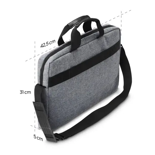 Τσάντα laptop Hama "Genua", έως 40 cm (15.6"), γκρι - 8