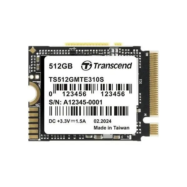 Твърд диск, Transcend 512GB, M.2 2230, PCIe Gen4x4, NVMe, 3D TLC, DRAM-less
