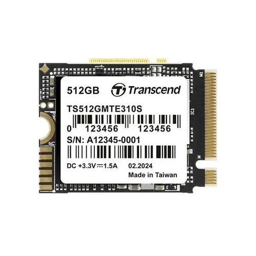 Твърд диск, Transcend 512GB, M.2 2230, PCIe Gen4x4, NVMe, 3D TLC, DRAM-less