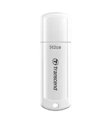 Памет, Transcend 512GB, USB3.1, Flash Drive, Capless, White