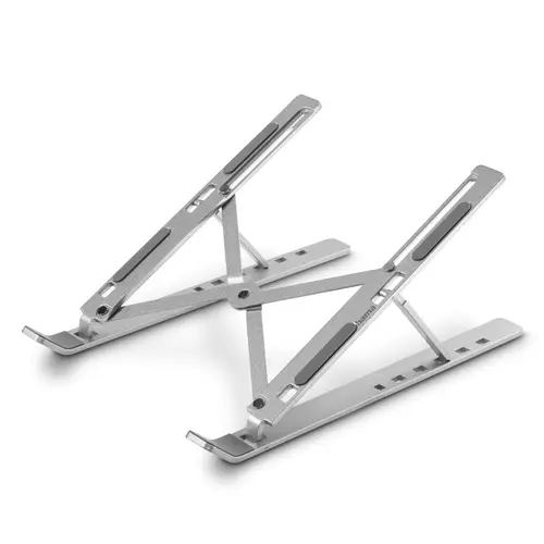 HAMA "Aluminium" βάση για laptop, αναδιπλούμενη, με κλίση, έως 39 cm (15,4"), ασημί - 4