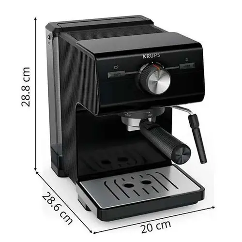 Καφετιέρα, Krups XP381810 Esp Pump Authentic C50 Blk Eu - 3