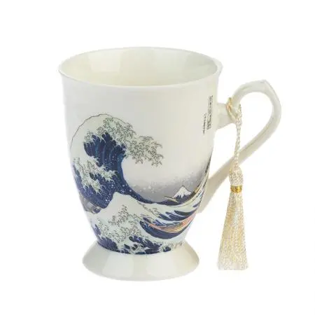 Ceașcă din porțelan pentru cafea/ceai - Valul lui Hokusai - 1