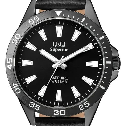 Мъжки аналогов часовник Q&Q Superior Sapphire - S08A-006PY - image 1