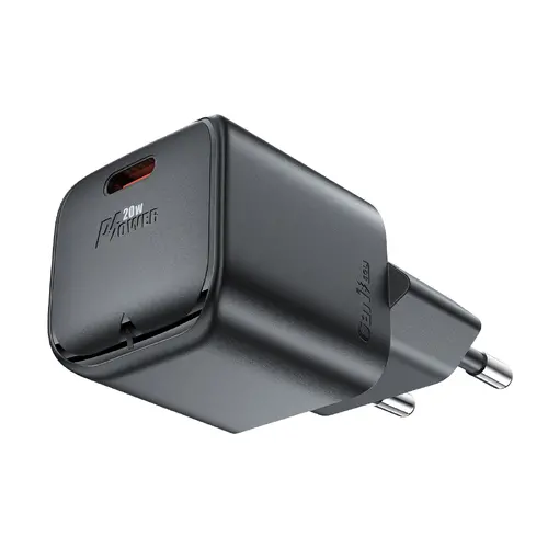 Acefast Универсално зарядно за стена Charger Wall GaN PD20W - A73 Mini - USB-C x 1, Black - image 4