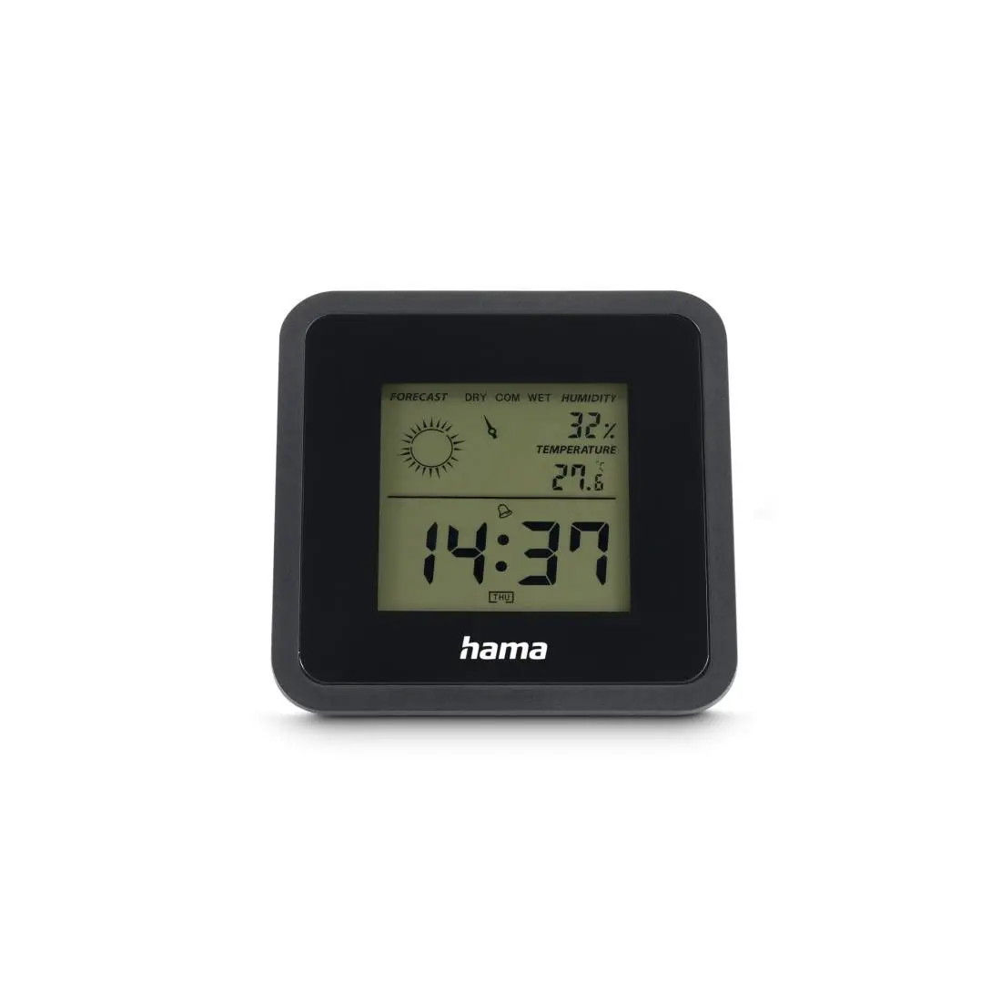 HAMA "Borneo" Termometru/higrometru digital, negru