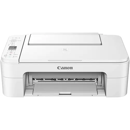 Мастилоструйно многофункционално устройство, Canon PIXMA TS3351 All-In-One, White + Canon Photo Cube and Frame + PP-201 5x5” Photo Paper Plus Glossy II (40 sheets) - Creative Pack, Pink