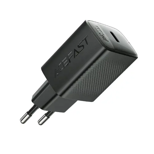 Acefast Универсално зарядно за стена Charger Wall GaN PD25W - A104 - USB-C x 1, Black - image 2