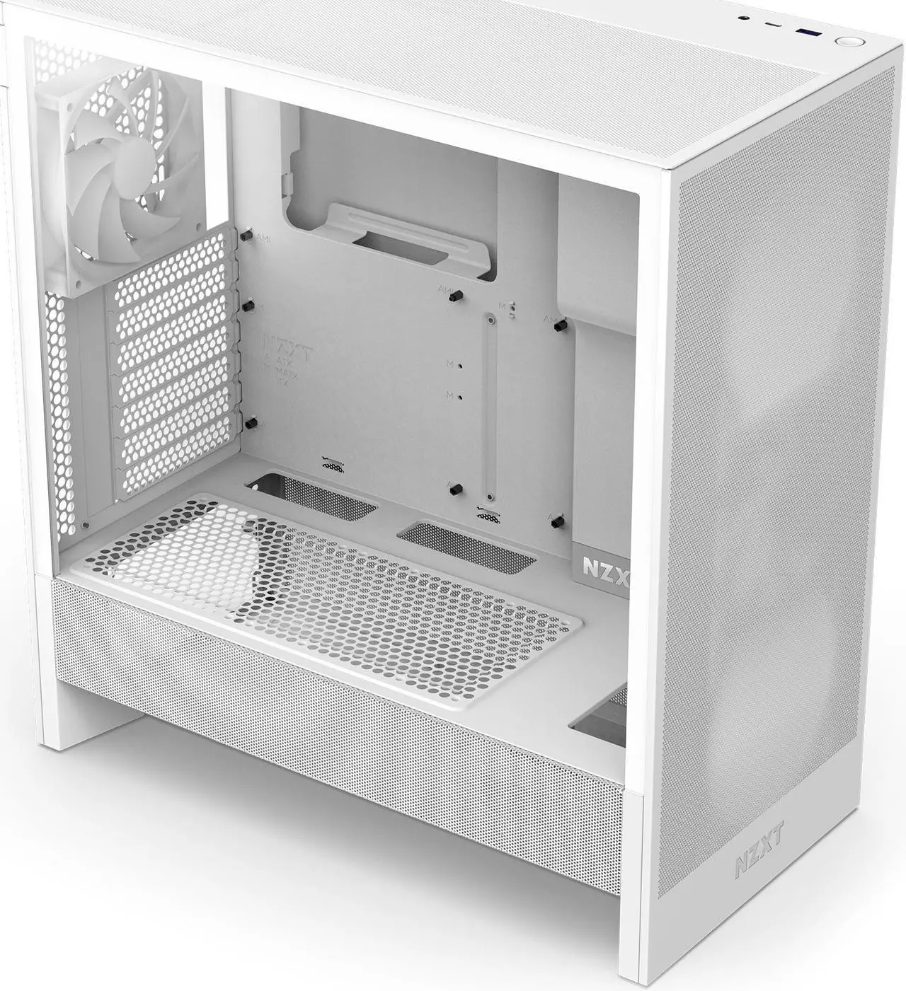 Кутия NZXT H5 Flow 2024 White, Mid-Tower - image 1