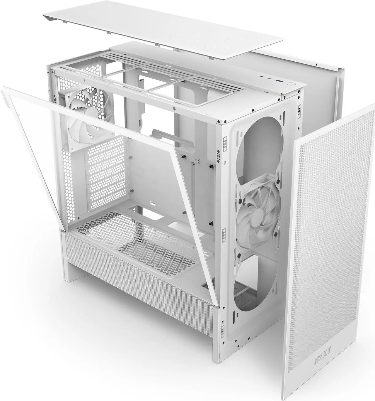 Кутия NZXT H5 Flow 2024 White, Mid-Tower - image 8