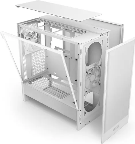 Кутия NZXT H5 Flow 2024 White, Mid-Tower - image 8
